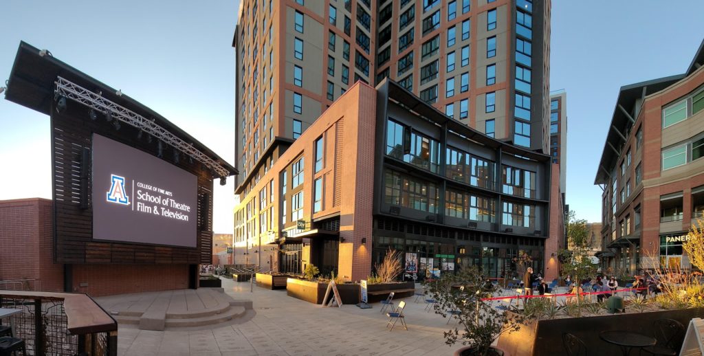 Main Gate Plaza and oLiv Tucson, the latest additions in Main Gate Square's redevelopment.