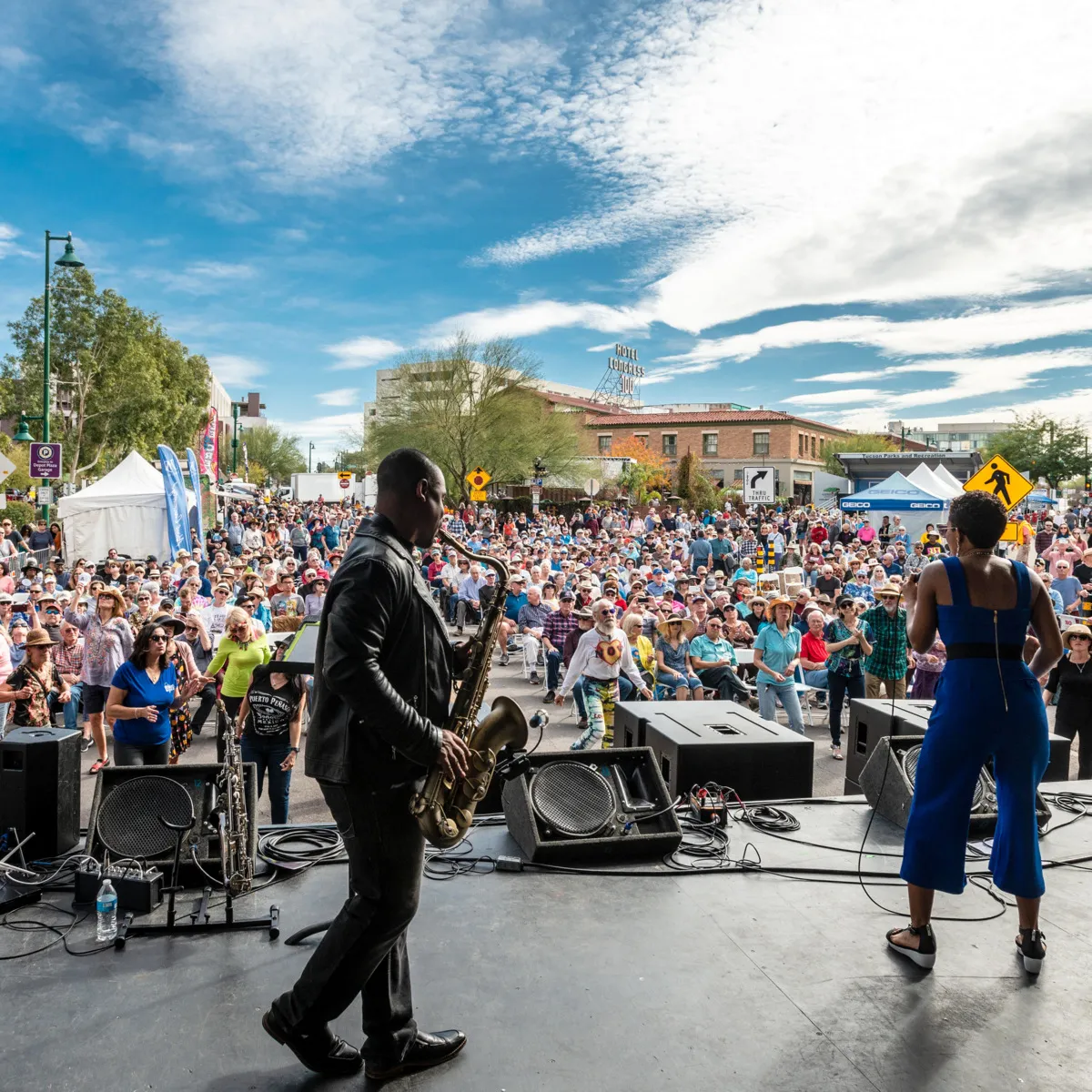 Neamen Lyles performs at the Tucson Jazz Festival.